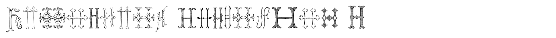 Victorian Alphabets H